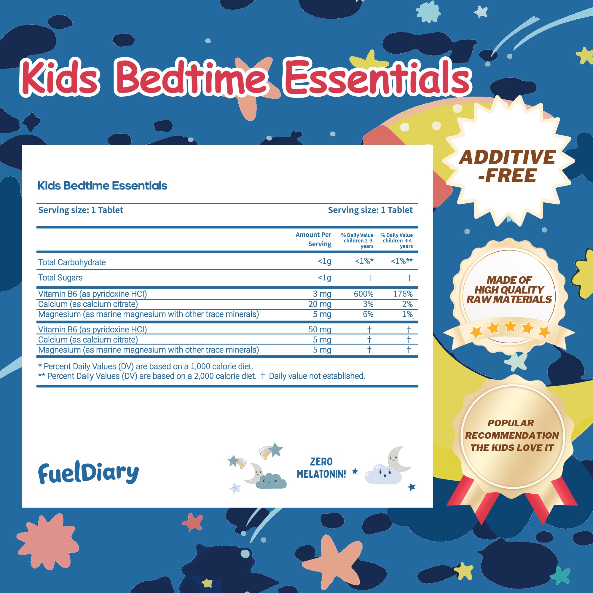 Fueldiary® Kids Bedtime Essentials
